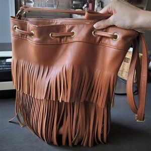 Brown Fringe Boho Bag/Purse
